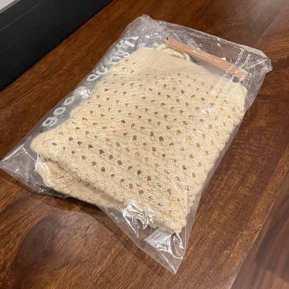 Reformation Horchata Cream Heidi Knit Crochet Tank Top - Picture 4 of 8